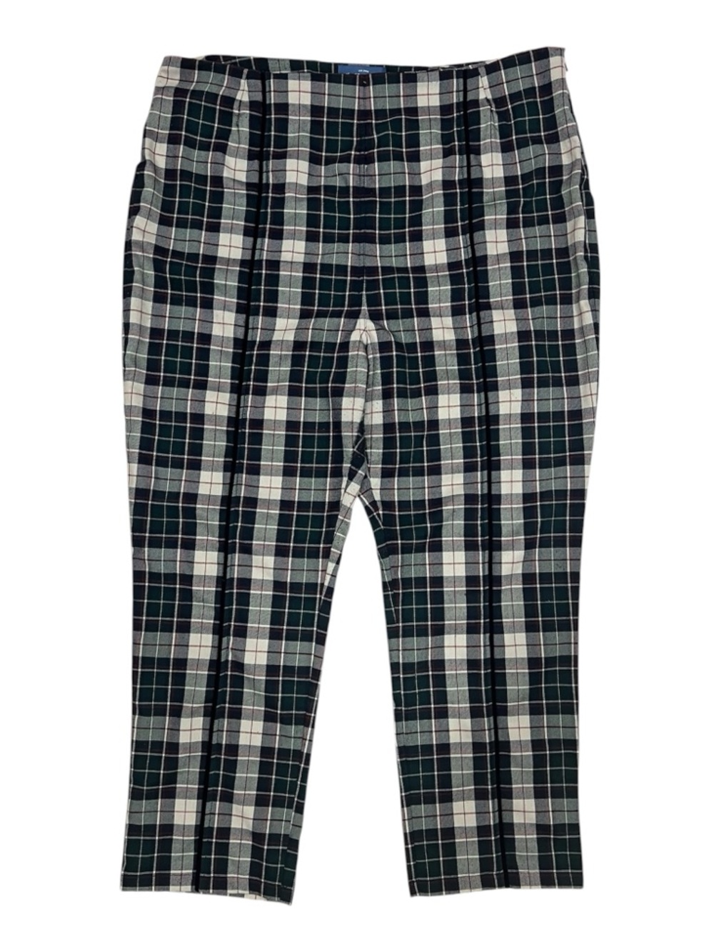 Collectif Vintage Modcloth Retro Tartan Plaid Flannnel Trouser Ankle Pants